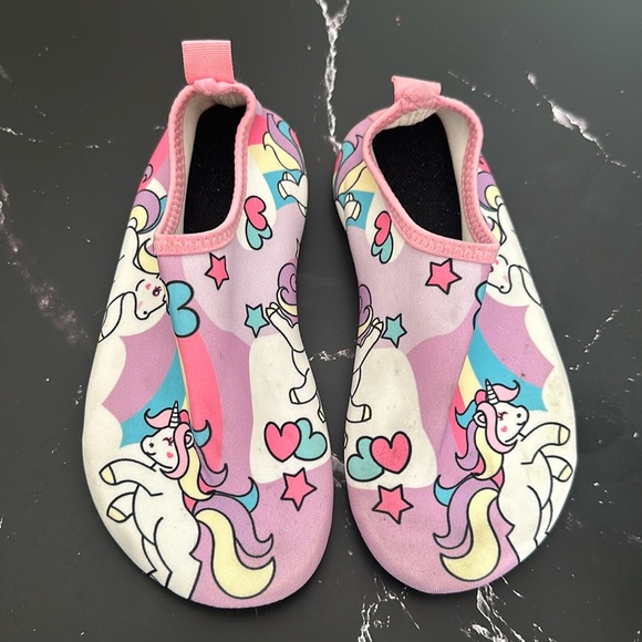 Unicorn Toddler Water Shoes Size 11/12 - Picture 1 of 4